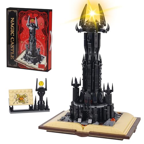 Bibilock Lord of The RS Castle Building Blocks ToysCreator Architecture Dark Tower Magic Book Building Set Best Choice for 12 Boys Girls or Adults - Image 1