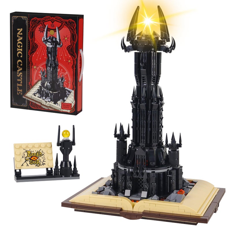 Bibilock Lord of The RS Castle Building Blocks ToysCreator Architecture Dark Tower Magic Book Building Set Best Choice for 12 Boys Girls or Adults - Image 4