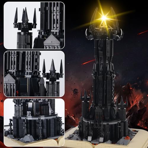 Bibilock Lord of The RS Castle Building Blocks ToysCreator Architecture Dark Tower Magic Book Building Set Best Choice for 12 Boys Girls or Adults - Image 5