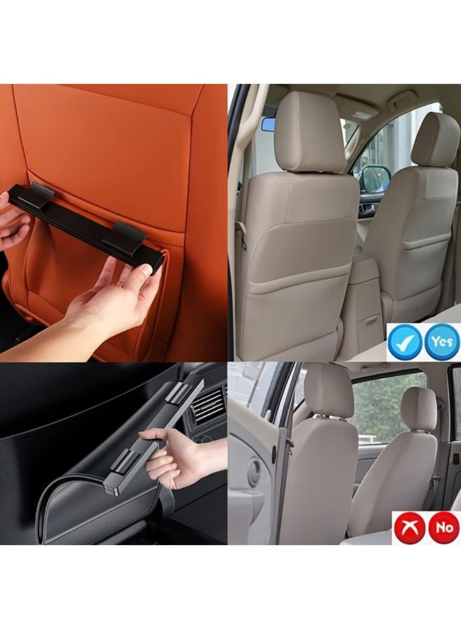 Magnetic Folding Car Trash Can Orange Large Capacity Rear Seat Storage Bin with Free Bags - Image 4