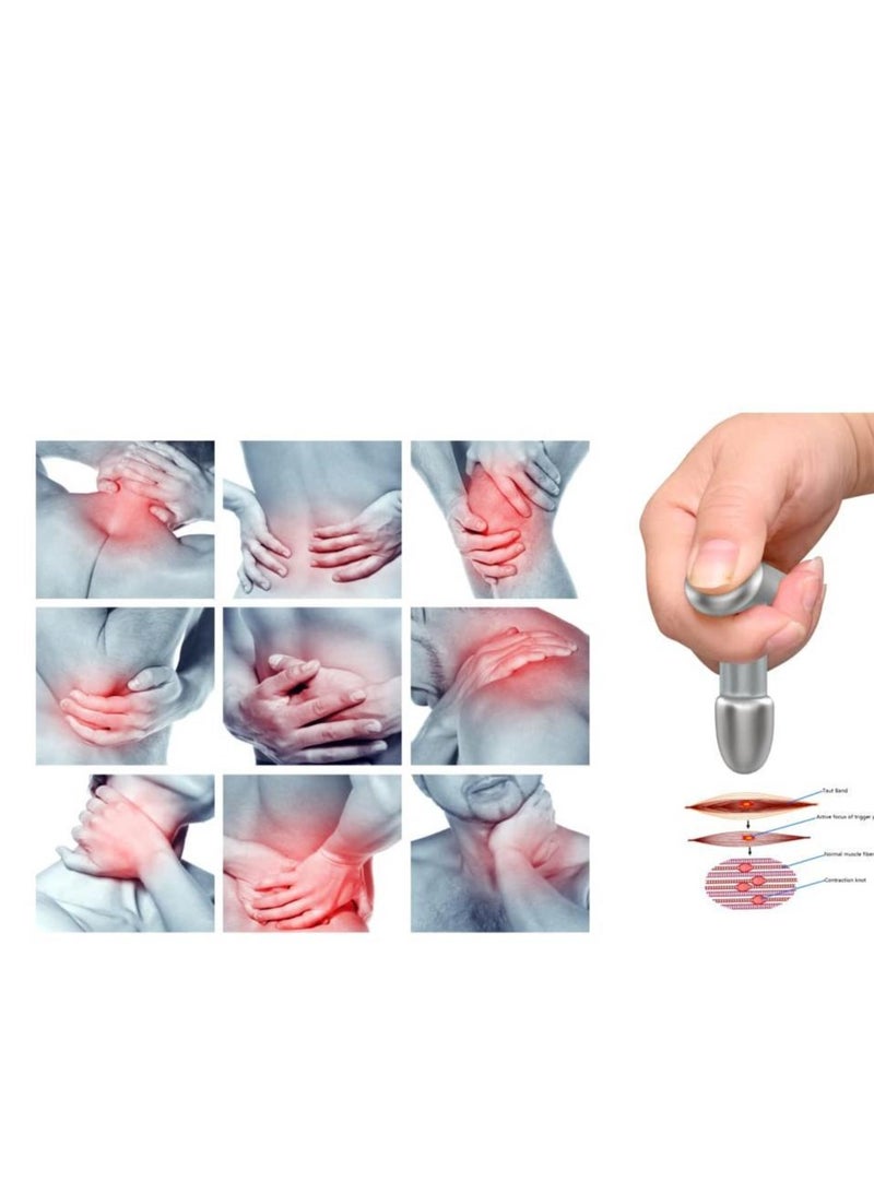 SYOSI Stainless Steel Massage Tool for Trigger Points Massage Myofascial Release Therapy Deep Tissue Massage Sports Massage Reflexology Thumb Forearm Saver for Massage Therapists - Image 4