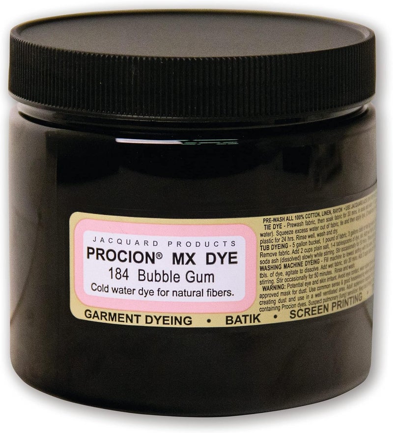 Jacquard Procion MX Dye - Bubble Gum, 8 Oz - Cold Water Dye for Natural Fabrics - Image 1