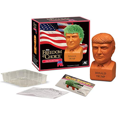 Chia Pet Donald Trump with Chia Seed Pack - Freedom of Choice - Decorative Presidential Pottery Planter, Easy to Do and Fun to Grow, Novelty Gift, Terra Cotta - Image 4