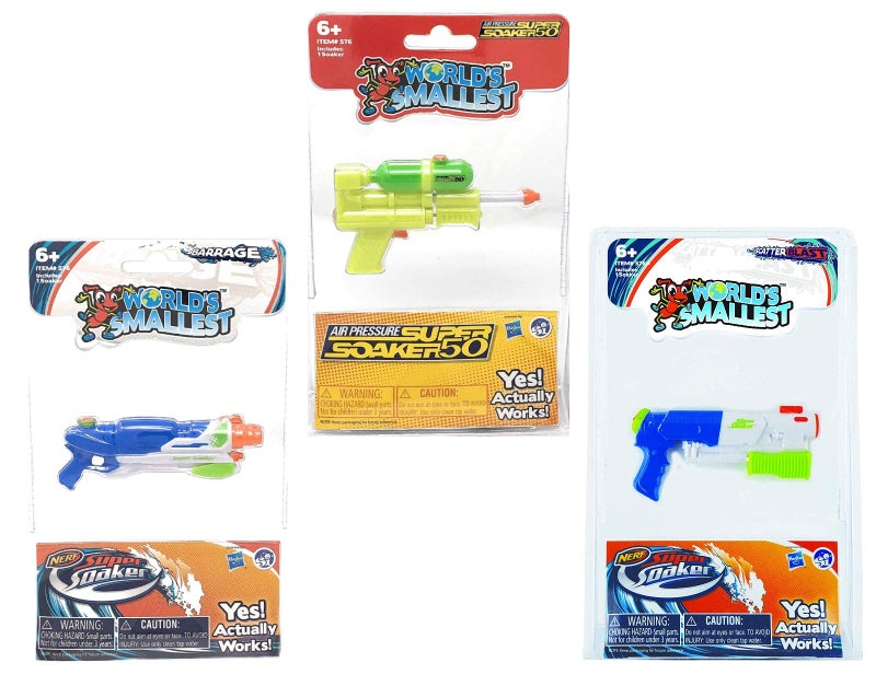 Super Impulse World's Smallest Super Soaker - Set of 3 - SS50, Barrage and Scatter Blast - Image 1