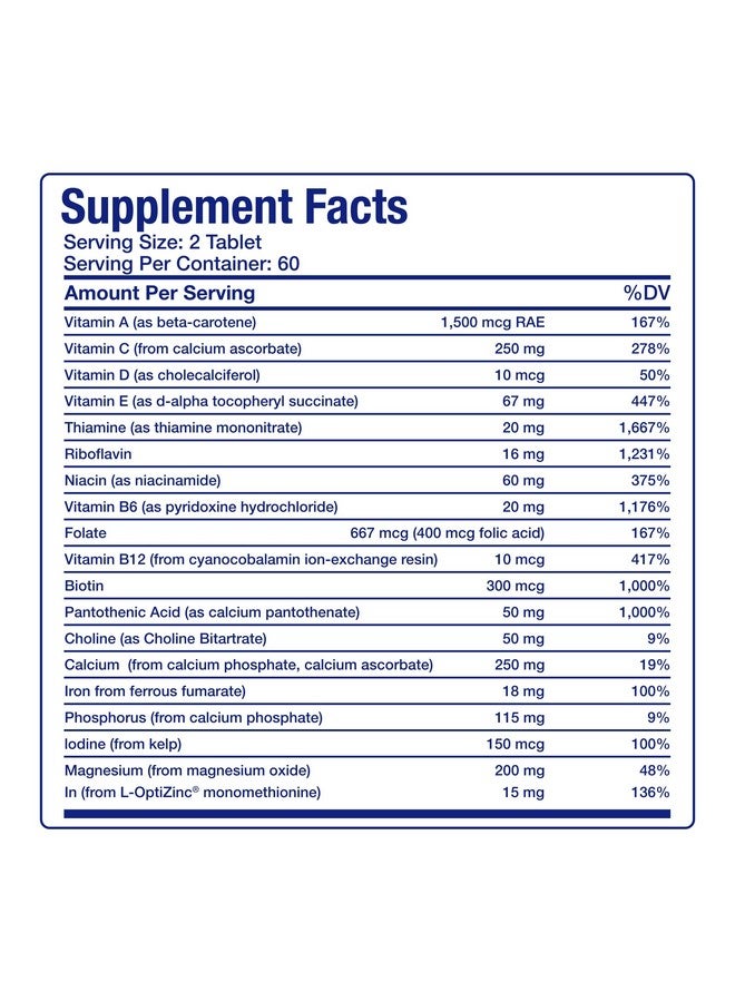 Anabolic Laboratories 30-In-1 Adult Multivitamin with Iron - Antioxidant Rich Over 50 Multivitamin for Women and Men with Vitamins A C D E B Complex Zinc Magnesium Myo Inositol Citrus Bioflavonoids & More - 1 Month Supply - Image 4