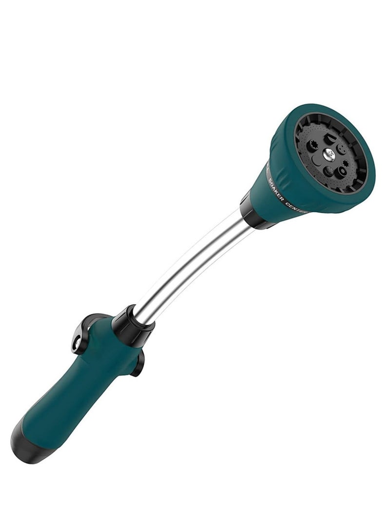 KASTWAVE Garden Hose Wand, 15" Watering Wand Garden Hose Nozzle Sprayer, 8 Adjustable Watering Patterns with Thumb Control Shut Off, Ergonomic Grip, Perfect for Car Washing, Lawns and Gardens, 1 Pcs  - Image 1
