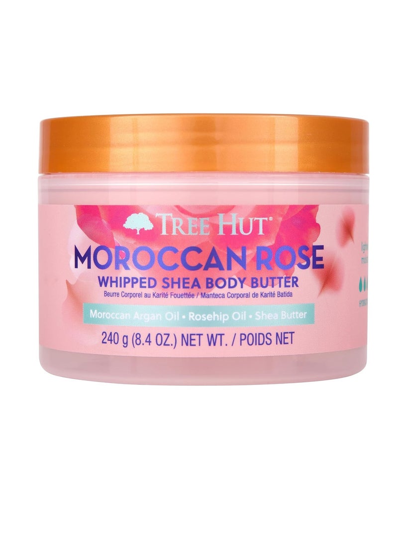 Tree Hut Tree Hut Moroccan Rose Whipped Shea Body Butter, 8.4oz, Lightweight, Long-lasting, Hydrating Moisturizer with Natural Shea Butter for Nourishing Essential Body Care  - Image 1
