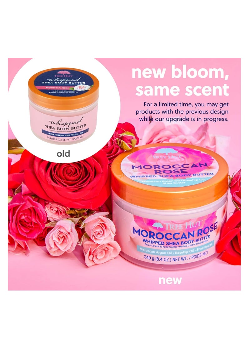 Tree Hut Tree Hut Moroccan Rose Whipped Shea Body Butter, 8.4oz, Lightweight, Long-lasting, Hydrating Moisturizer with Natural Shea Butter for Nourishing Essential Body Care  - Image 4