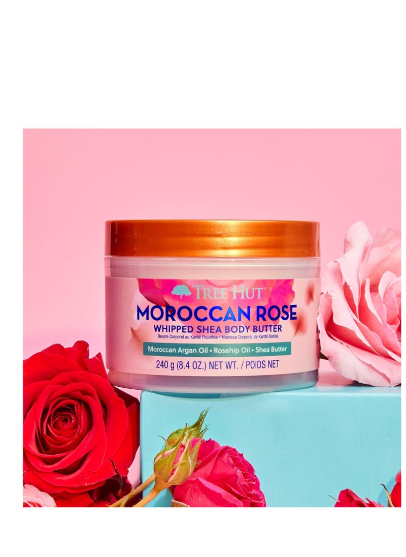 Tree Hut Tree Hut Moroccan Rose Whipped Shea Body Butter, 8.4oz, Lightweight, Long-lasting, Hydrating Moisturizer with Natural Shea Butter for Nourishing Essential Body Care  - Image 5