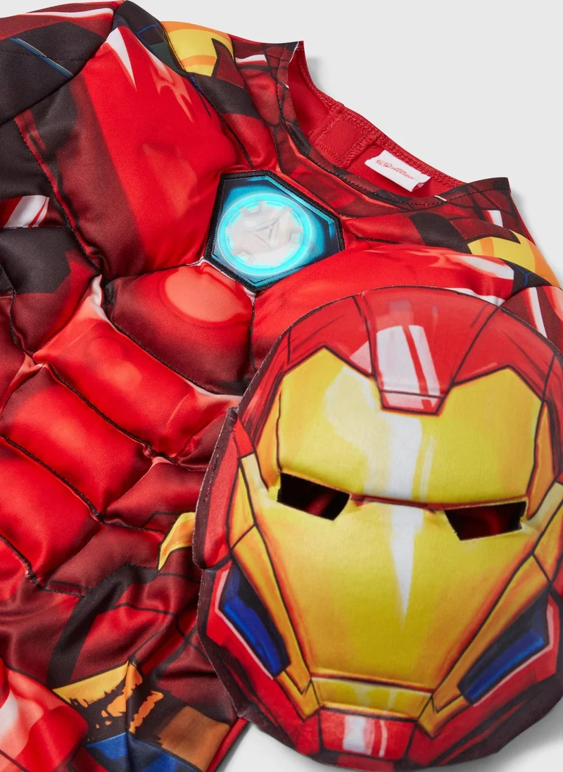 Matalan Kids Marvel Iron Man Fancy Dress Costume