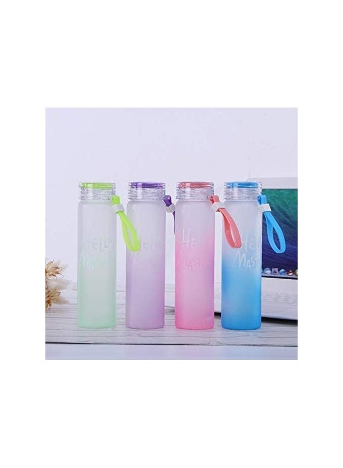 the purple tree The Purple Tree Hello Master Plastic Water Bottle, 500ml, Set of 1, Blue - Image 2