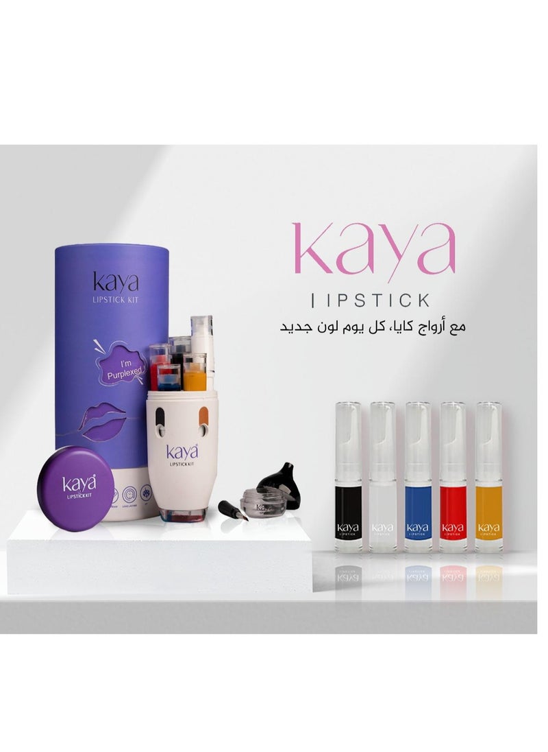 kaya - Lipstick maker,  Lip Gloss Base Making Kit, Creations Fun Makeup Gift Set for Women Girls to Create Moisturizing and Shiny Lip Gloss - Image 1