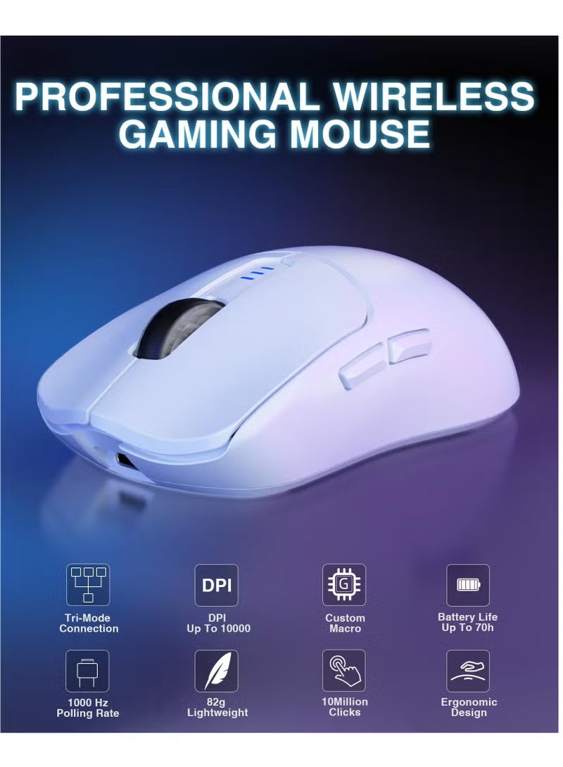 AULA Gaming Keyboard and Mouse, 2.4GHz/BT5.0/USB-C Tri-Mode Keyboard and Mouse Combo, M75 Gaming Keyboard and SC580 Gaming Mouse Combo for PC and Computer, Ideal for Gamers - Image 5