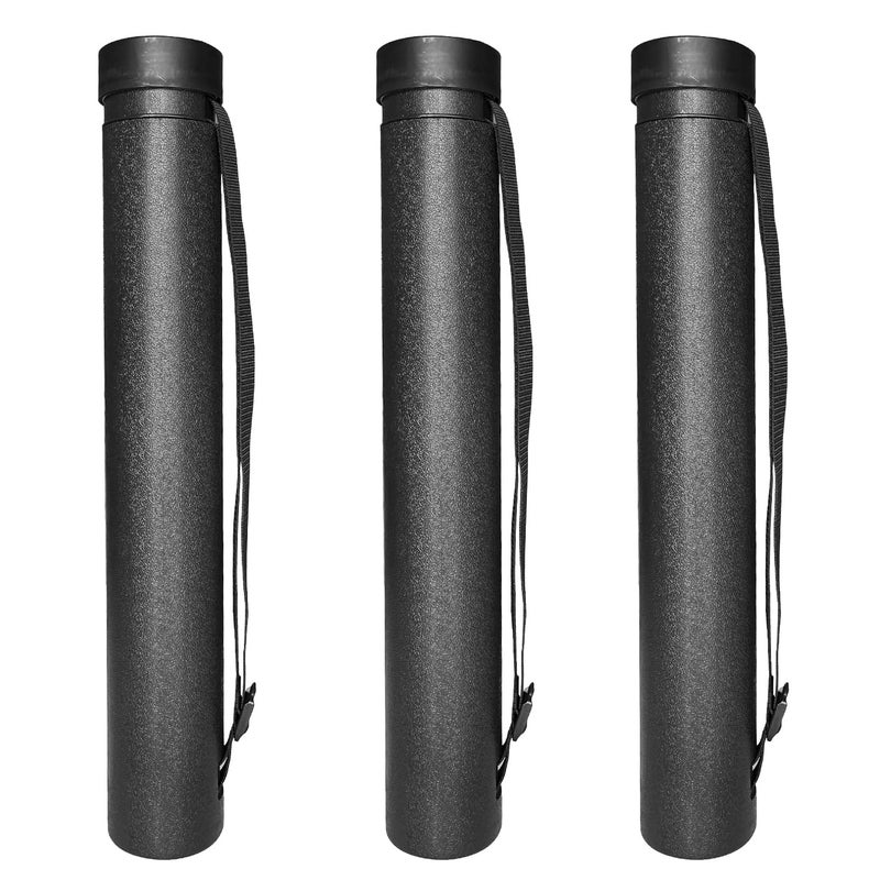 Ecjiuyi أنبوب ملصقات Ecjiuyi 3Pack مع حزام، حاملات تخزين لنقل الفن القابل للتوسيع، يتسع من 22 إلى 38 بوصة - Image 1
