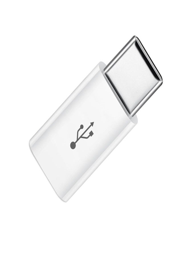 RUITEXUN Micro USB Female to USB-C Male Adapter - Convert Connector for Charging and Data Transmission (White) - Image 4