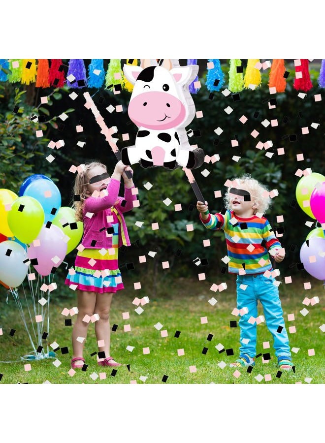 Aoriher Cow Piñata with Blindfold and Bat, Farm Animal Theme Birthday Party Supplies Cow Piñata for Birthday Party Favors Decor, 16 x 12 x 3.2 Inch - Image 4
