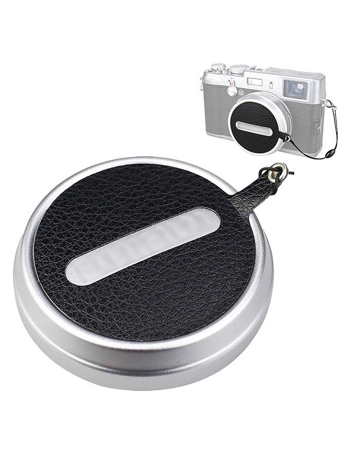 JW JJC Deluxe Nappa Leather Lens Cap Keeper Sticker with String for Fujifilm Fuji X100V X100F X100T X100S X100 Lens Cap Anti-lost - Image 1