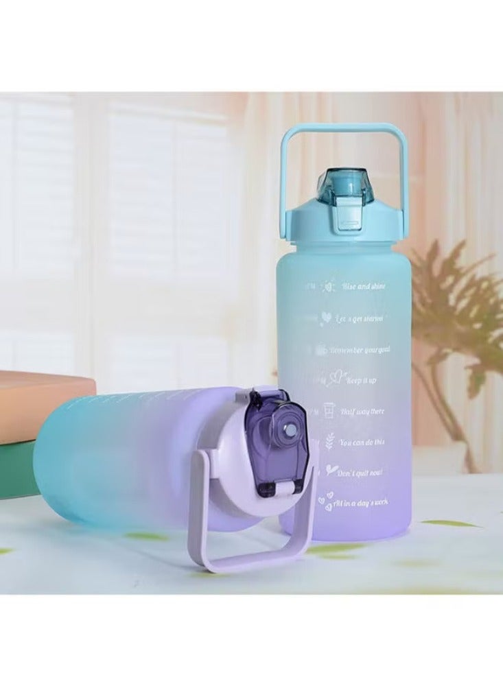 Dream Zone 1litre Water Bottle for Kids Motivational Water Bottle 1l Water Bottles With Straw Leak Proof Water Bottle With Time Marker For Sport, School, Gym, Office - Image 1