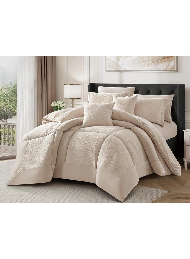 سيلك مفرش سرير نفرين ملكي شتوي فخم منقوش من المخمل الناعم والفرو ليمنحك الدفئ - Image 1