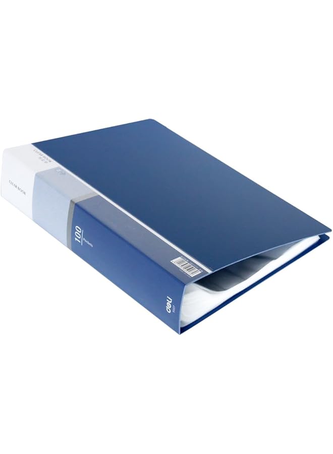 Deli E5007 100 Pocket Display Book A4 Size Assorted - Image 2