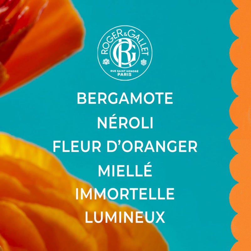 ROGER & GALLET Roger&Gallet Beneficial Perfumed Water 100 ml - Parfum Femme with Immortelle & Floral Neroli - Summer Women's Perfume with Orange Blossom - Natural Ingredients - Relaxing Fragrance for Women - NÃ©roli - Image 3