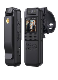KASTWAVE K1 64G Mini Body Camera, 1080P HD Body Worn Cam Wearable with Rotatable Lens, 180¡ Body Mounted Camera with LED, Body Cam Video Recording for Riding, Pet, Office, Outdoor.  - Image 1