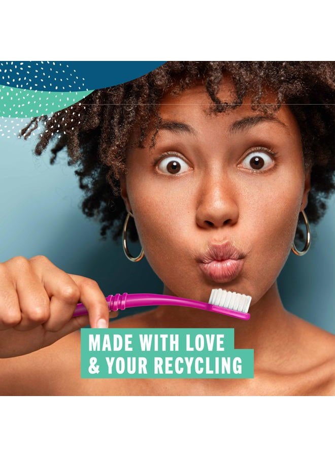 Preserve Eco Friendly Adult Toothbrushes, Made in The USA from Recycled Plastic, Ultra Soft Bristles, Colors Vary, 6 Count - Image 3