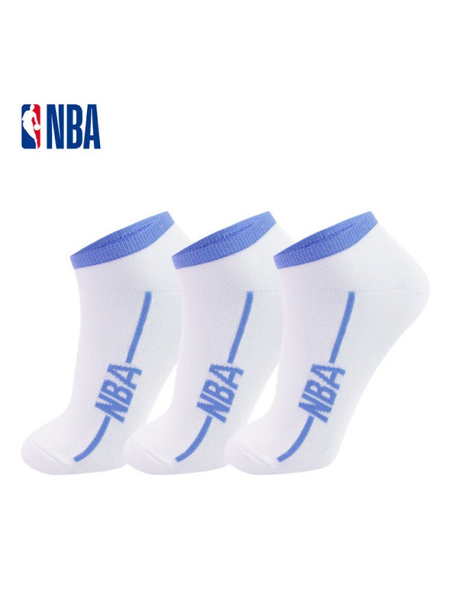 Nba Boat Socks Trendy Men's Socks, All-season Thin Short Socks, Comfortable Breathable Invisible Socks, Basketball Sports Cotton Socks, 6 Pairs - Image 3
