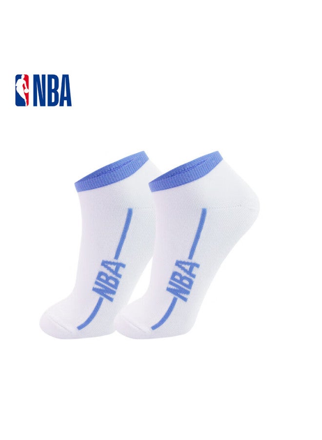 Nba Boat Socks Trendy Men's Socks, All-season Thin Short Socks, Comfortable Breathable Invisible Socks, Basketball Sports Cotton Socks, 6 Pairs - Image 2