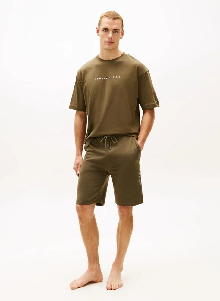 TOMMY HILFIGER  TH Original Logo Sweat Shorts for Men | Best Price UAE