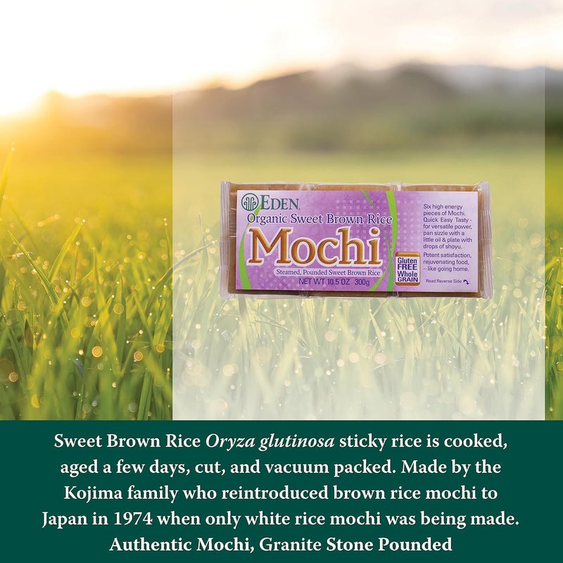 Eden Organic Sweet Brown Rice Mochi - Steamed and Pounded, 10.5 Ounce Package - Image 3