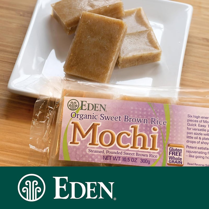 Eden Organic Sweet Brown Rice Mochi - Steamed and Pounded, 10.5 Ounce Package - Image 4