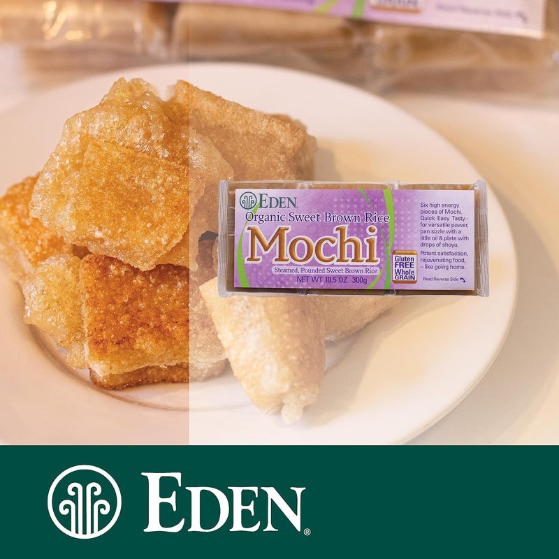 Eden Organic Sweet Brown Rice Mochi - Steamed and Pounded, 10.5 Ounce Package - Image 5