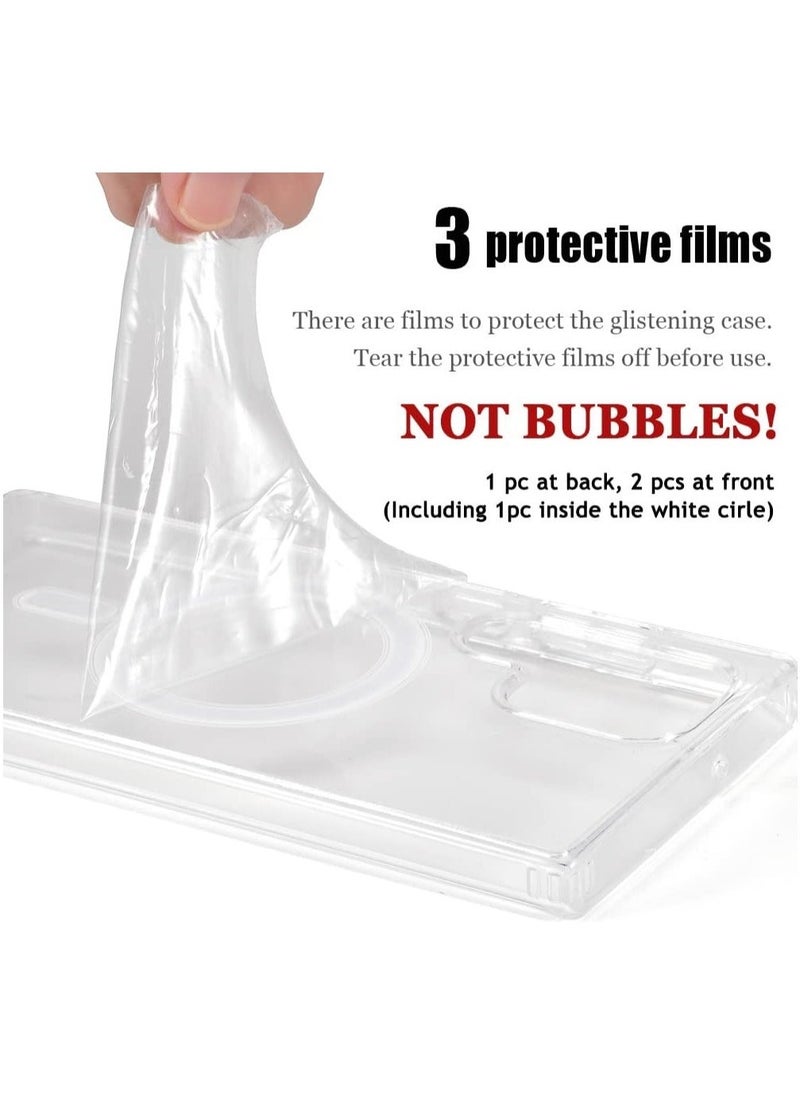 ELTRAZONE Clear Magnetic Case for Samsung Galaxy S22 Ultra Compatible with Magsafe Card Wallet& Wireless Chager - Image 2