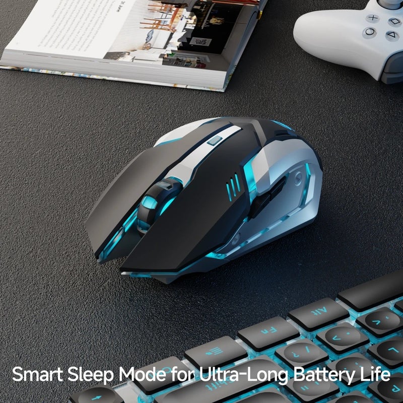 Eweadn ماوس Eweadn G305 Rechargeable Wireless Bluetooth Dual-Mode Mouse, Silent, Ergonomic, Lightweight, for Office, Gaming, Laptop, Desktop - Image 2