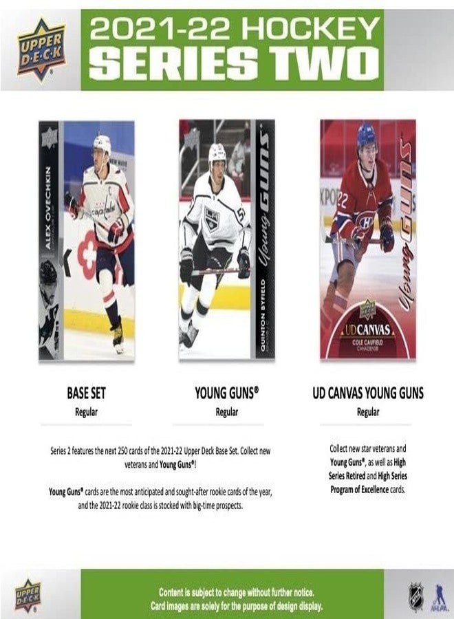 Upper Deck 2021 2022 Upper Deck Hockey Series #2 Factory Sealed Unopened Blaster Box of Packs Possible Young Guns Rookies and Jerseys - Image 3