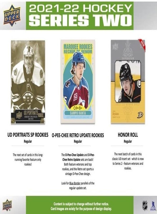 Upper Deck 2021 2022 Upper Deck Hockey Series #2 Factory Sealed Unopened Blaster Box of Packs Possible Young Guns Rookies and Jerseys - Image 4