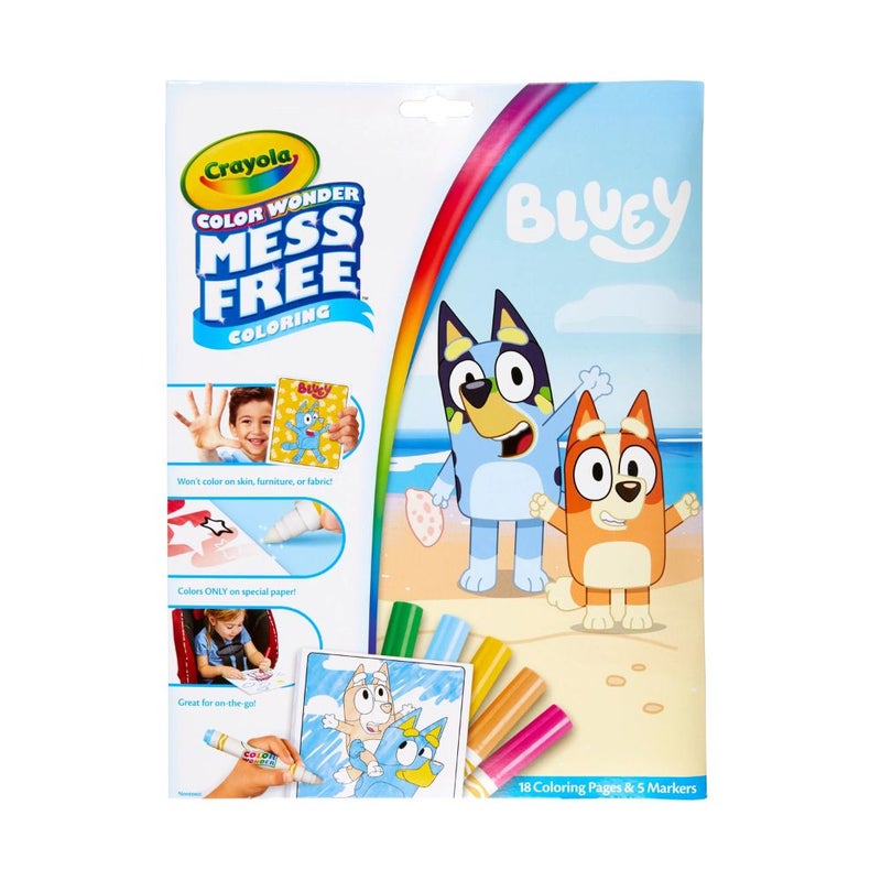 Crayola - Color Wonder Mini Box Set, Bluey | Activity makes an excellent gift for toddlers and preschoolers who adore this lovable Australian Blue Heeler pup | Ideal for ages 3 and up - Image 1