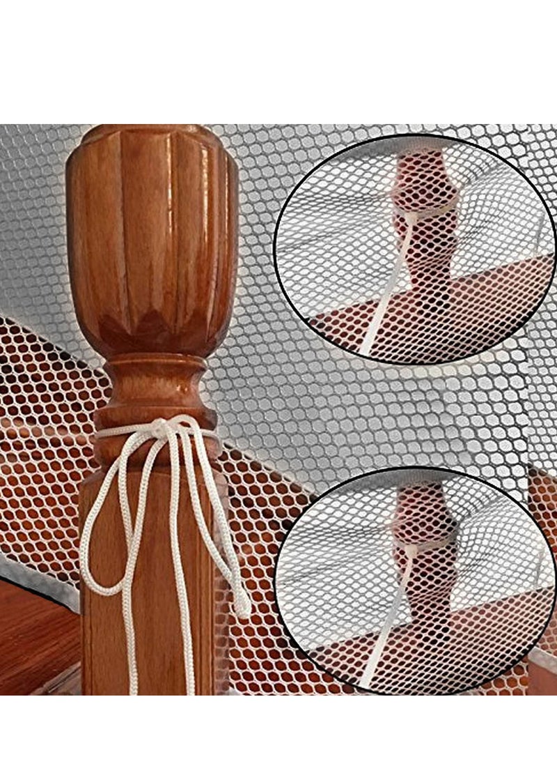 Kiddale - Pack of 3 Grey 3m by 1.1m Baby Safety Net|  Baby Proofing | Stairs Net |  Balcony Rails Net|  Child Safety Net|  Kids Safety product - Image 1