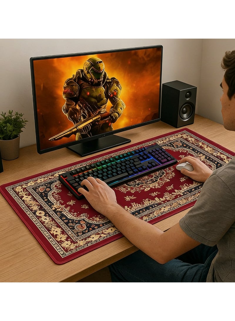 سجادة ماوس ألعاب احترافية مقاس 800x300 مم - ماوس باد XL بسماكة 3 مم بتصميم عربي أنيق - view 4
