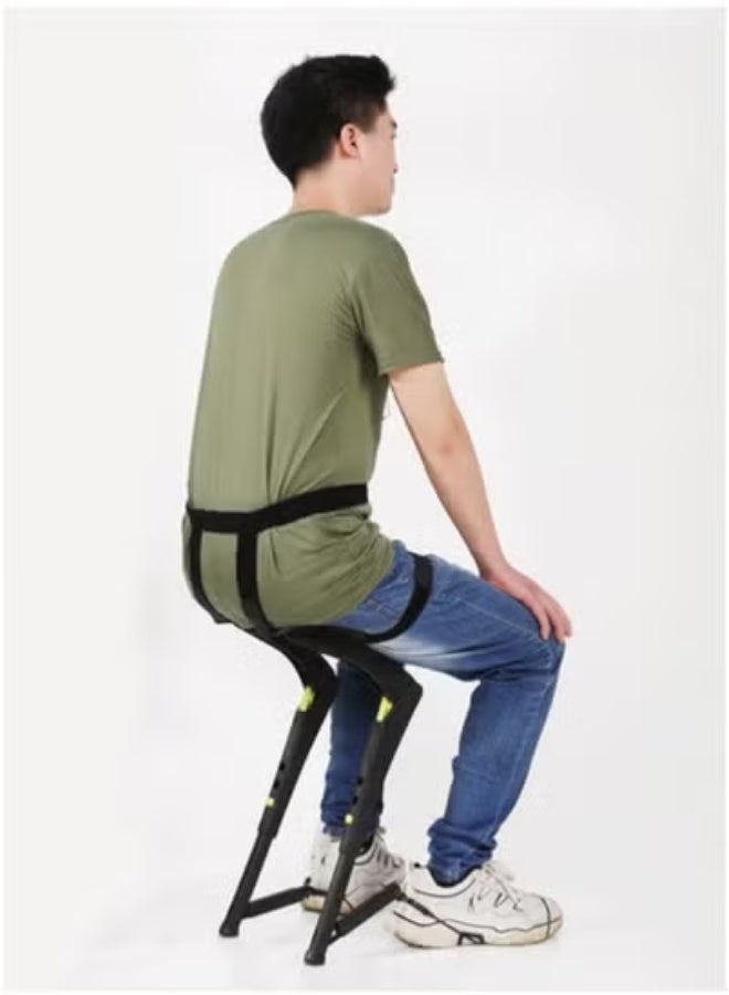 Generic Unisex Exoskeleton Chair Portable Seat Wearable, Suitable for Outdoor Field Workers Who Need to Stand and Bear Weight 100KG  - Image 5