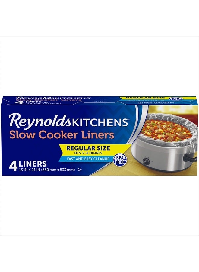 Reynolds Kitchens Slow Cooker Liners, Regular (Fits 3-8 Quarts), 4 Count (Pack of 12), 48 Total  - Image 1