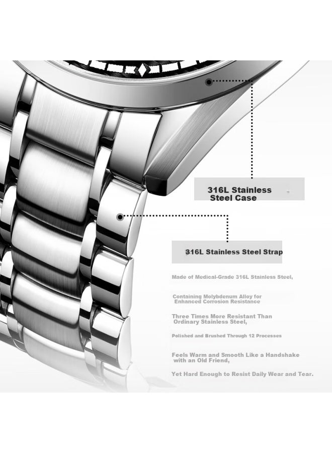 Rosdn Starfall Series Automatic Mechanical Men's Watch Luminous Calendar Waterproof Top Brand Birthday Gift For Husband - Image 2