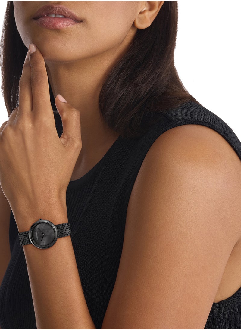 CALVIN KLEIN Women's Analog Round Shape Stainless Steel Wrist Watch 25200323 - 34 Mm  - Image 4