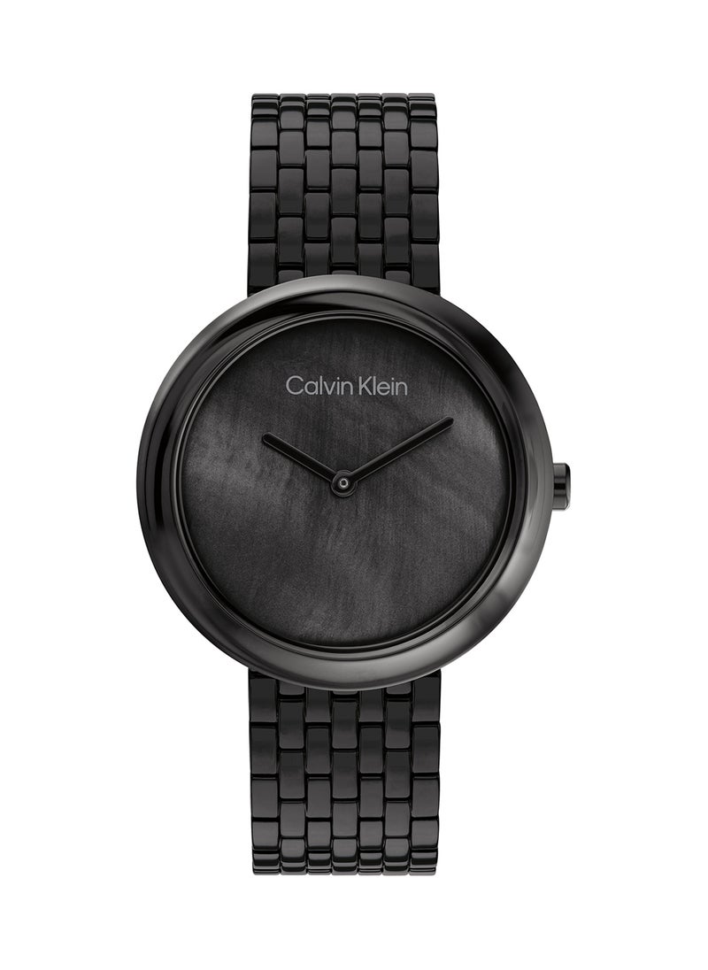 CALVIN KLEIN Women's Analog Round Shape Stainless Steel Wrist Watch 25200323 - 34 Mm  - Image 2