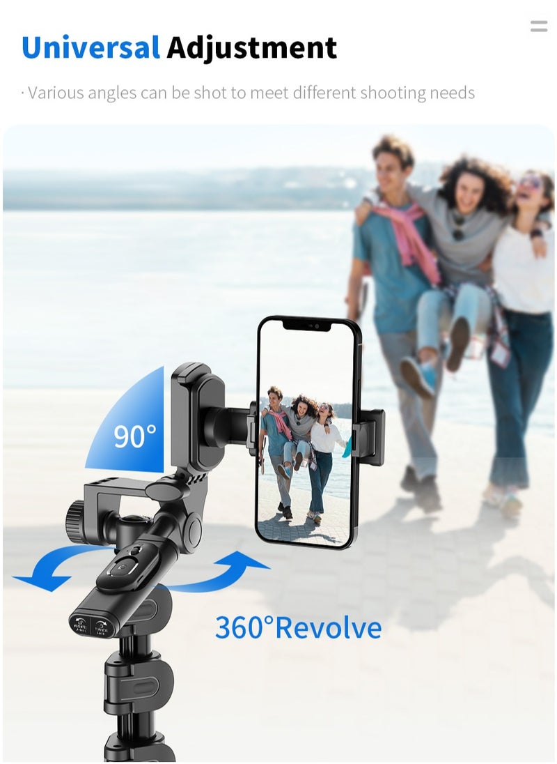 ماركة غير محددة 72.4 inch Handle Detachable Design Balanced and stable shooting multifunctional expansion of the metal tripod selfie stick  - Image 4