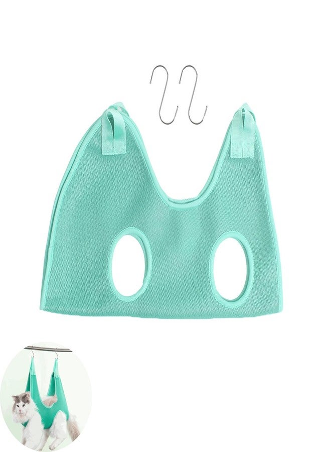 UtySty Cat Grooming Hammock Breathable Hanging Harness Restraint Holder Helper for Pet Nail Trimming Cutting Clipping Bathing Claw Care Small Dogs Chihuahua Poodle Puppy Benny Rabbit - Image 1