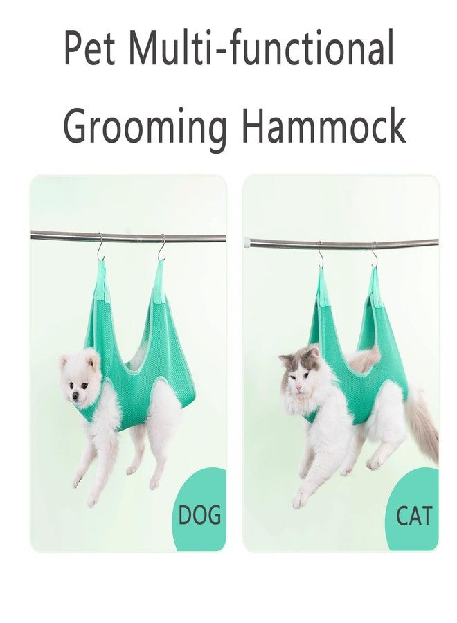 UtySty Cat Grooming Hammock Breathable Hanging Harness Restraint Holder Helper for Pet Nail Trimming Cutting Clipping Bathing Claw Care Small Dogs Chihuahua Poodle Puppy Benny Rabbit - Image 3
