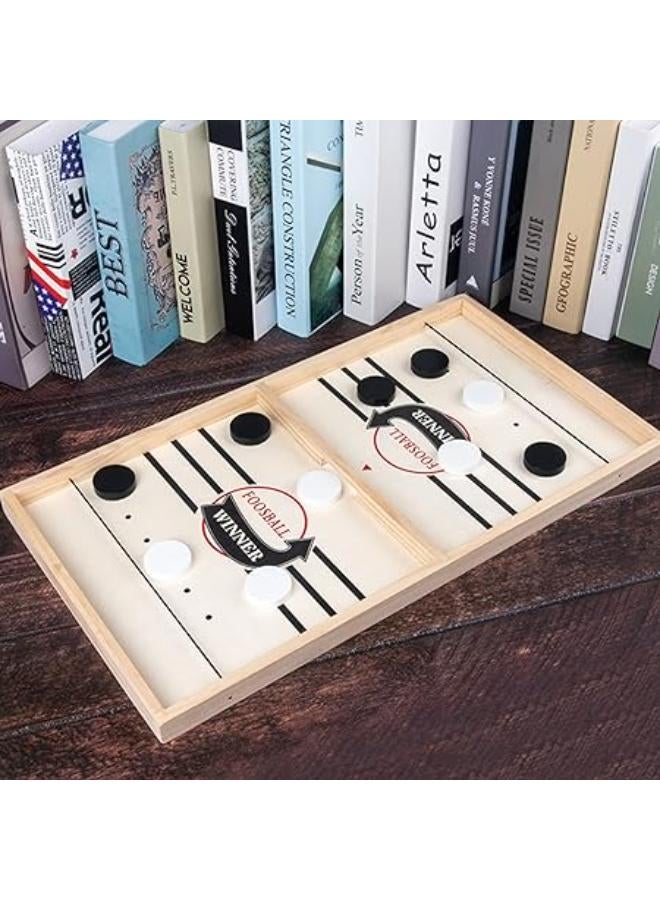 Table Hockey Board Game, Fast Sling Puck Game, Large Size Wooden Table Hockey Board Game, ParentChild Interactive Kids Chess Game, Desktop Battle Board Game, Adults and Kids Family Games