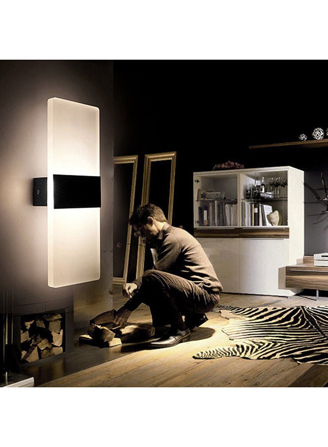 Y&D Rectangular Shape LED Wall Lamp Pure White/Black  - Image 4